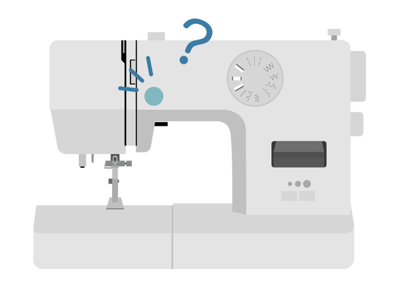 スタートボタンを押してもミシンが動かない